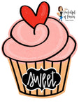 Sweetheart Cupcake Template