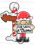 Dear Santa Elf at North Pole Blank