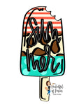 Summer Patterned Popsicle Template