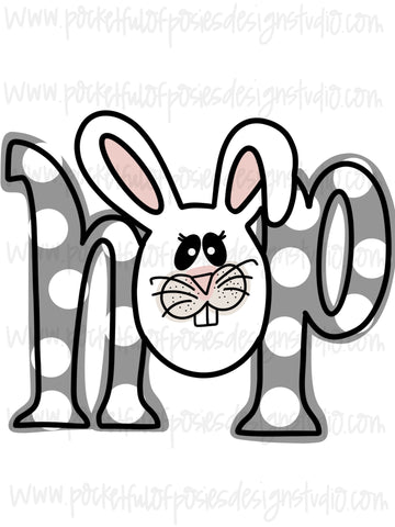 Hop Bunny Template