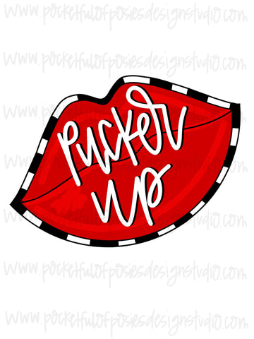 Pucker Up Lips Template