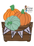 Crate Of Pumpkins Blank