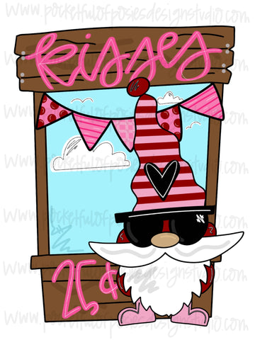 Gnome Kissing Booth Template